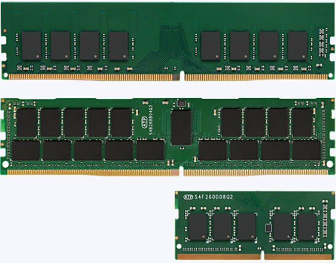 ATP 的 DDR4-3200 工业 DIMM：最高 128GB @ 1.2V，适用于 AMD 和 Intel